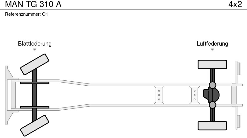 Hook lift truck MAN TG 310 A