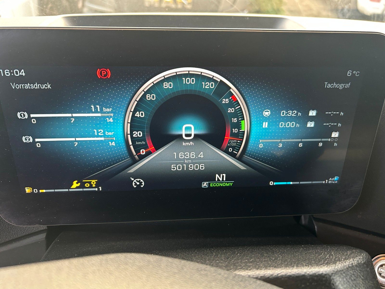 Hook lift truck Mercedes-Benz 2545 Actros MEILLER Abroller 6x2