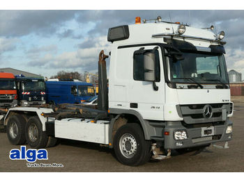 Hook lift truck Mercedes-Benz 2644 LS Actros 6x4, MP3, Meiller RK20.65, TOP