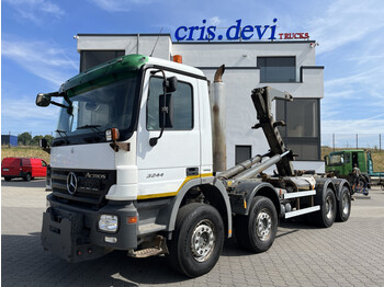 Hook lift truck Mercedes-Benz 3244 8x4 Meiller Abrollkipper