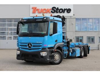 Hook lift truck Mercedes-Benz Actros 2540L HIAB 188 Brems-Ass Spur-Ass L-Fhs 