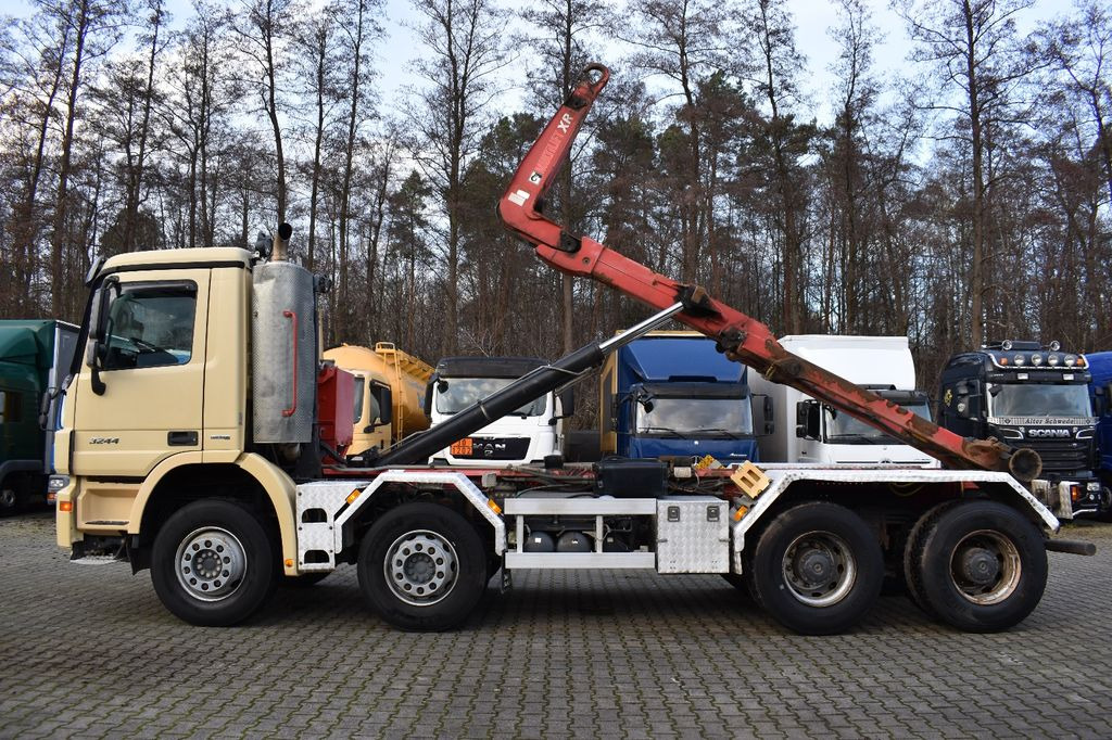 Hook lift truck Mercedes-Benz Actros 3244 BB 8x4/MultiliftXR21/Retarder,AHK,E5
