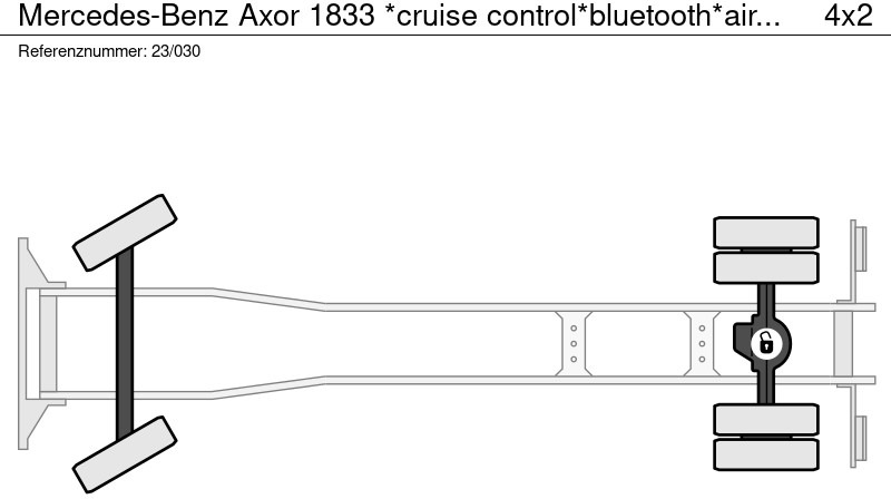 Hook lift truck Mercedes-Benz Axor 1833 *cruise control*bluetooth*airconditioning*differentieelslot