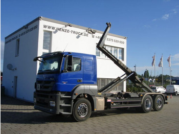 Hook lift truck Mercedes-Benz Axor 2543 L 6x2 Abrollkipper nur 287TKM Meiller 
