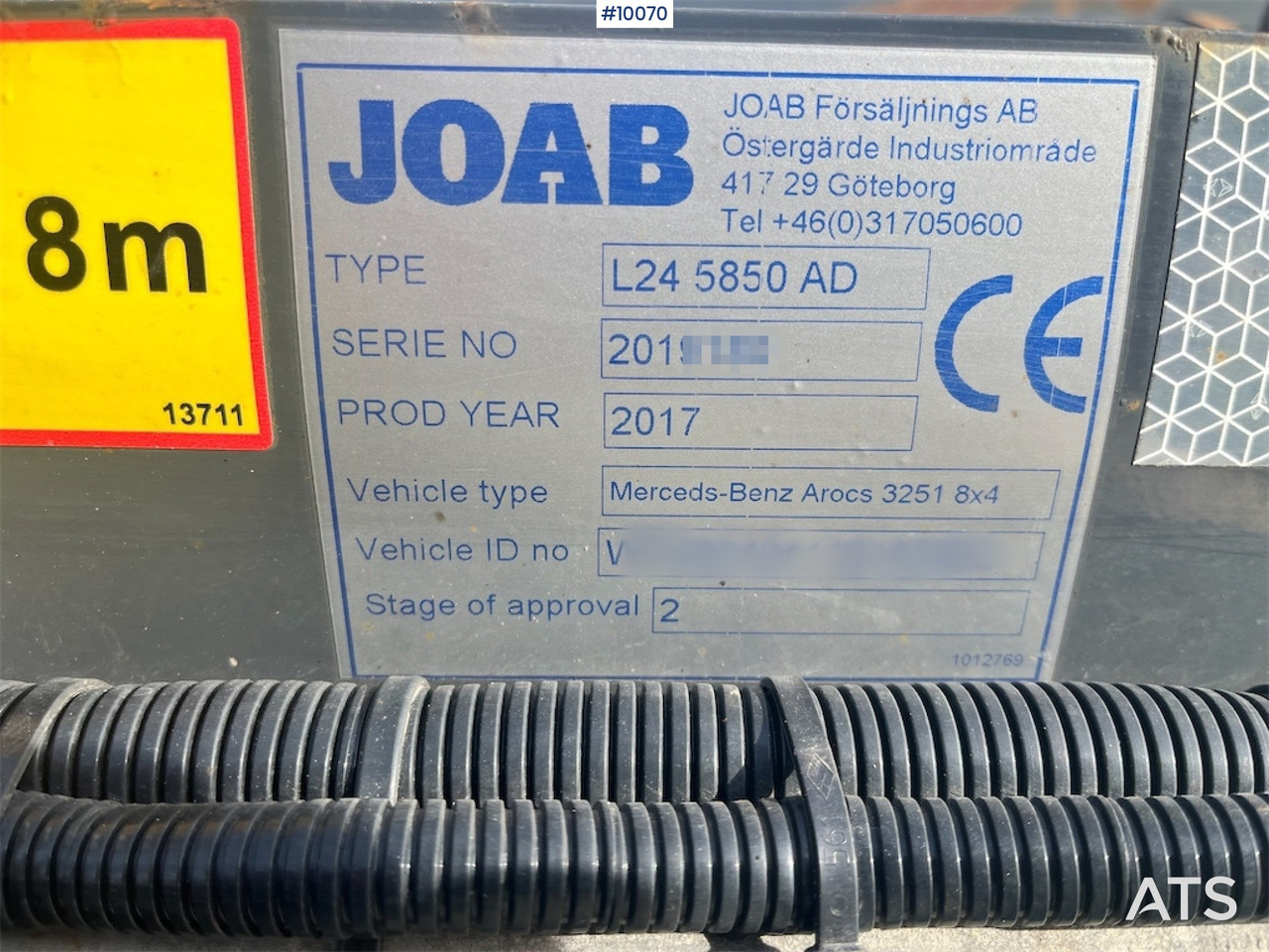 Hook lift truck Mercedes Benz Complete Snow Plow Truck