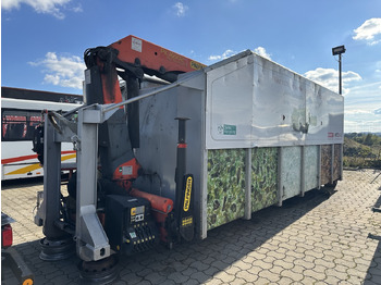 Hook lift truck Palfinger Glas Kran Mulde   PK 16502