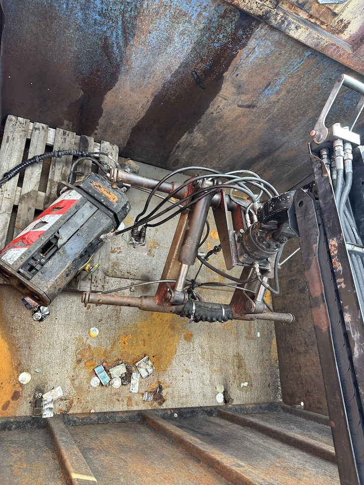 Hook lift truck Palfinger Glas Kran Mulde PK 16502