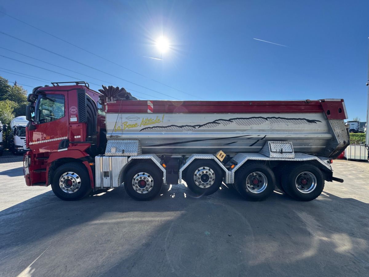 Hook lift truck RENAULT C520 10x4 Abschiebemulde (no tipper)