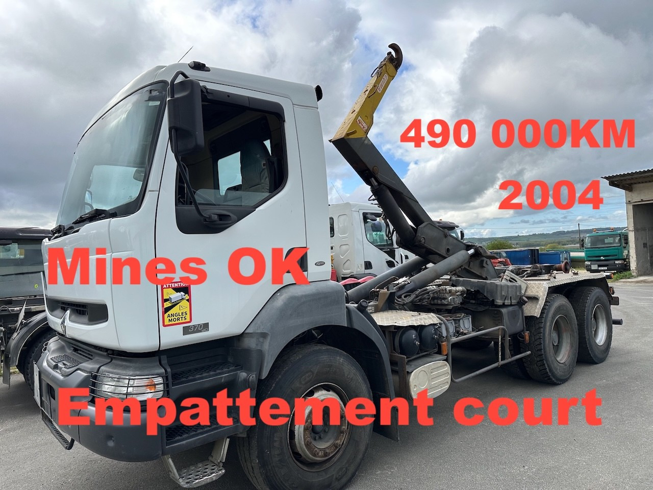 Hook lift truck RENAULT KERAX 370 DCI