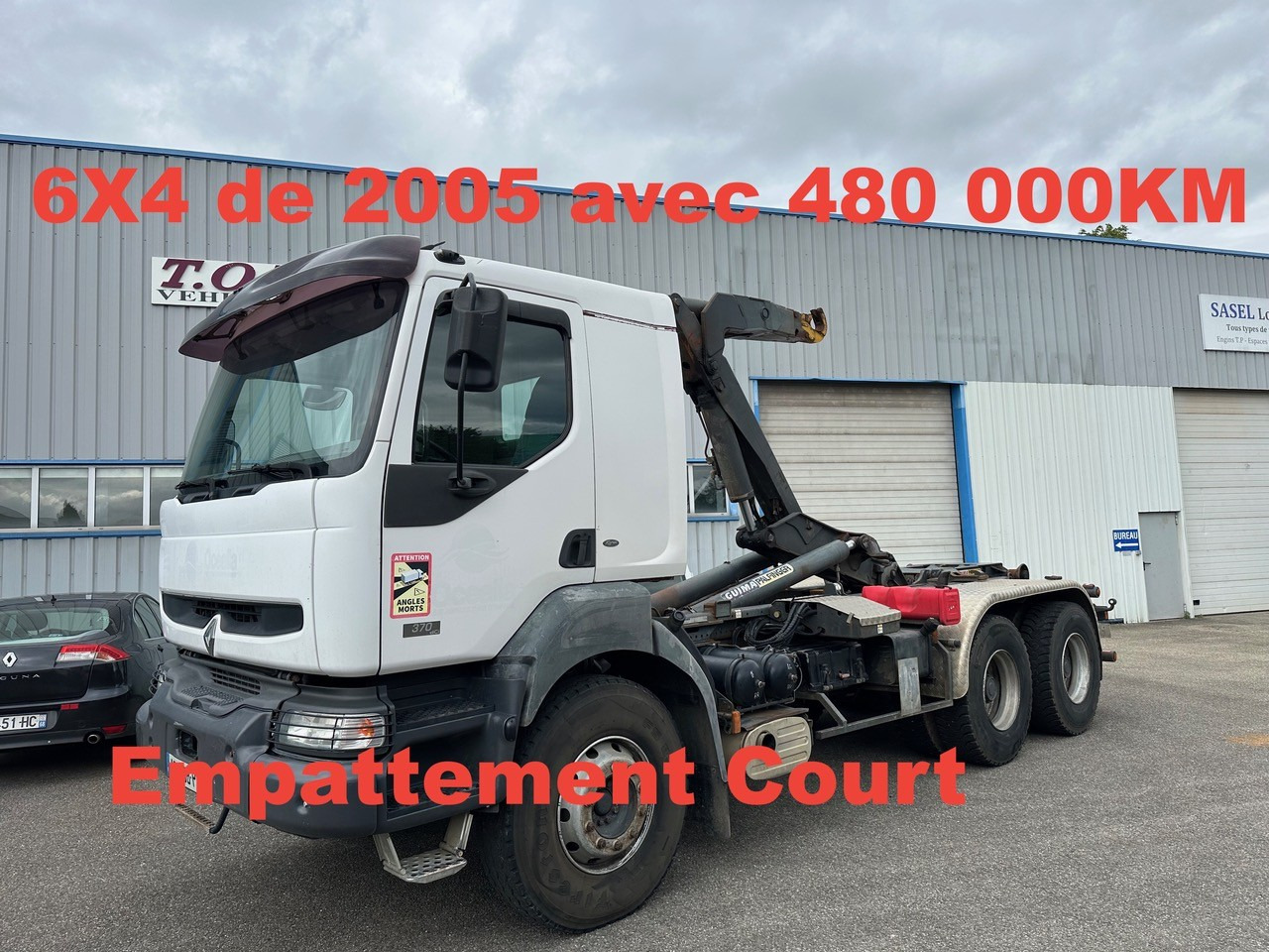 Hook lift truck RENAULT KERAX 370 DCI