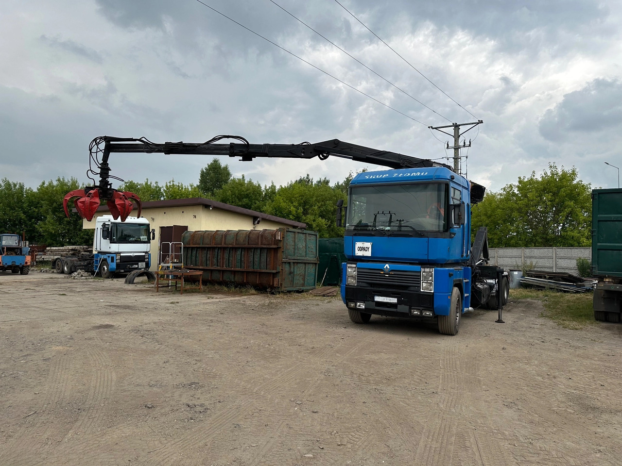 Hook lift truck RENAULT Magnum 430