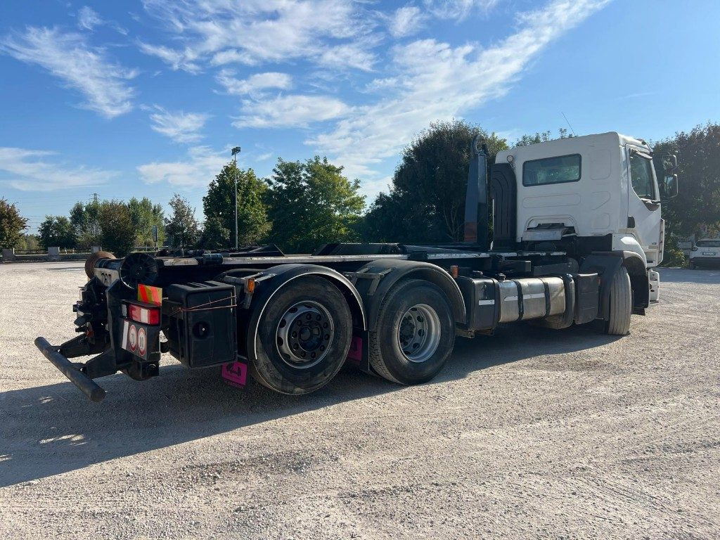 Hook lift truck RENAULT PREMIUM 450 SCARRABILE FULL PNEUMATICO