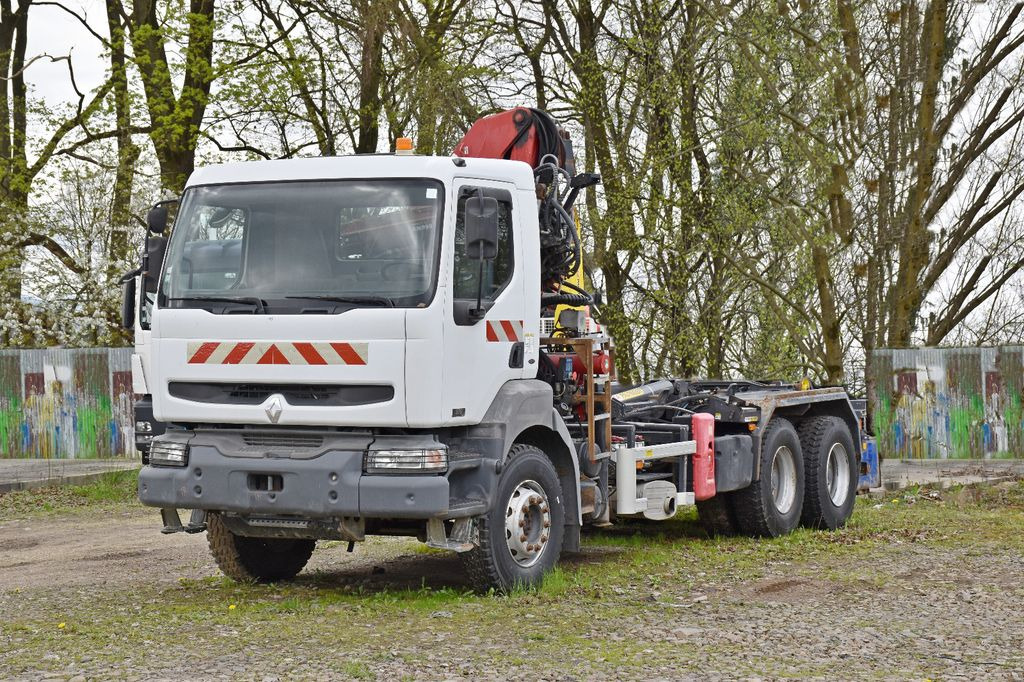 Hook lift truck Renault KERAX 370 * ABROLLKIPPER *HMF 1463 K1 / 6x4 *TOP
