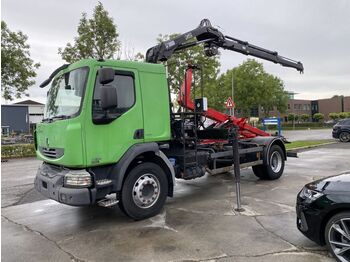 Hook lift truck Renault Midlum 220 4X2 EURO 5 + HIAB 088-2 WINCH + MULTI 
