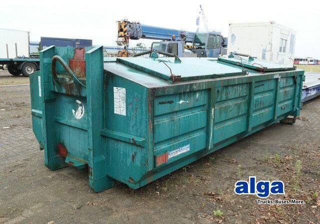 Hook lift truck Restmüll-Gewerbemüllcontainer, 15m³,