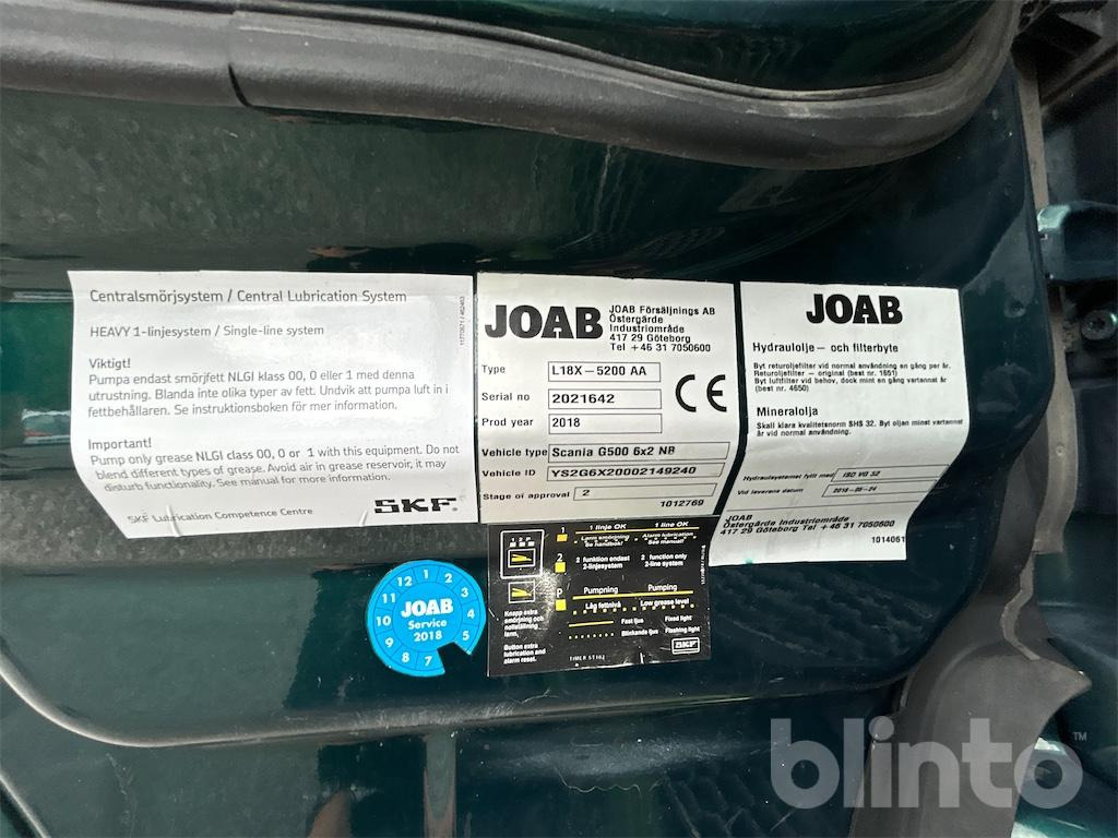 Hook lift truck SCANIA