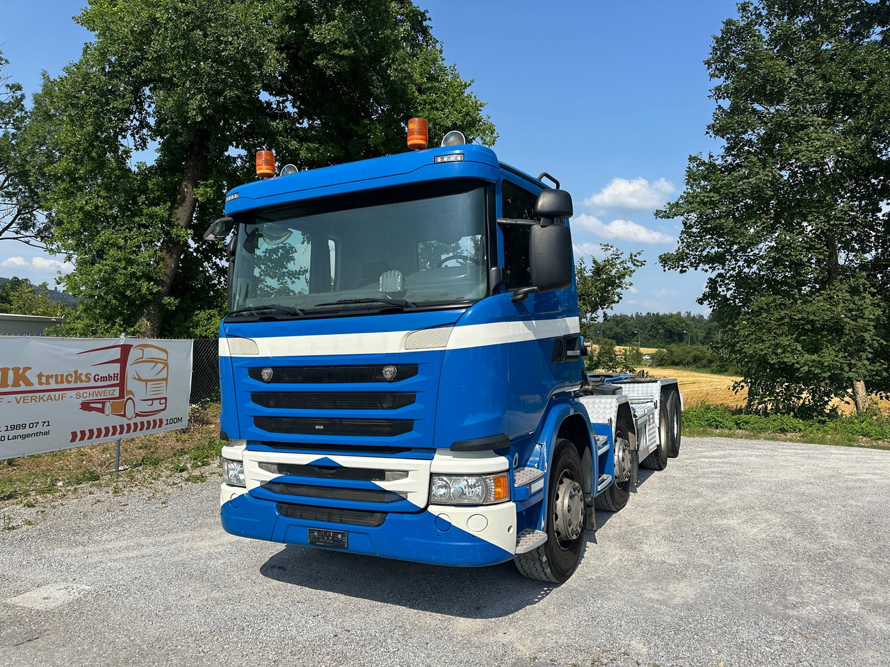 Hook lift truck SCANIA G450 8x4 Hiab
