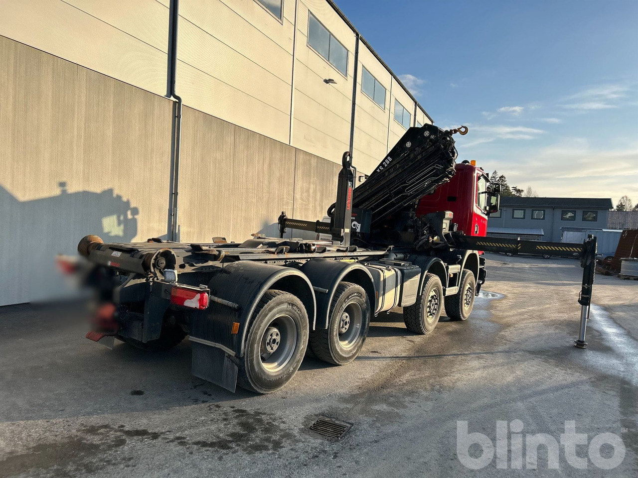 Hook lift truck SCANIA G450 CB 8X8 EHZ med HIAB 288 E-6 Kran
