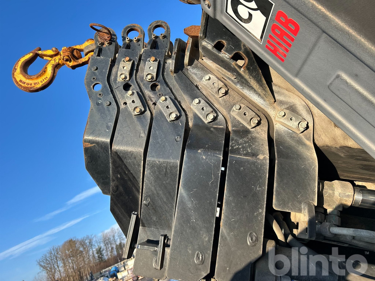 Hook lift truck SCANIA G450 CB 8X8 EHZ med HIAB 288 E-6 Kran