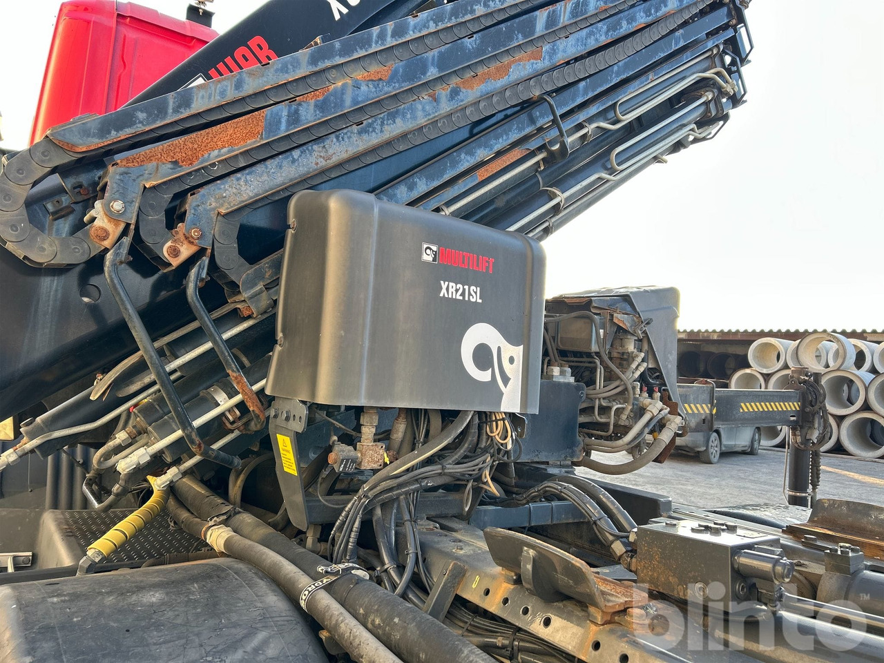 Hook lift truck SCANIA G450 CB 8X8 EHZ med HIAB 288 E-6 Kran