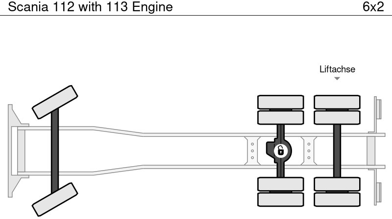 Hook lift truck Scania 112 with 113 Engine