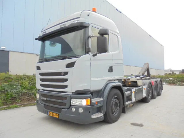 Hook lift truck Scania G450 8X2 RETARDER