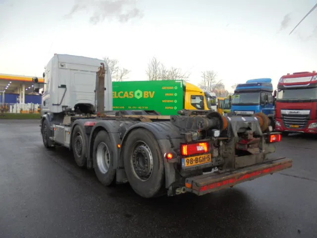 Hook lift truck Scania G450 8X2 TRIPLE RETARDER NL KENTEKEN