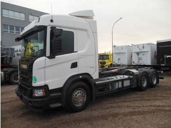 Hook lift truck  Scania G500, 6X4, VOLL LUFT, PALFINGER T20