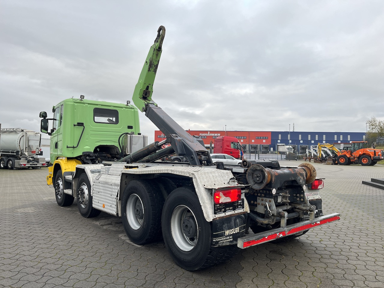 Hook lift truck Scania G 450 8x4 Trösch Abrollkipper
