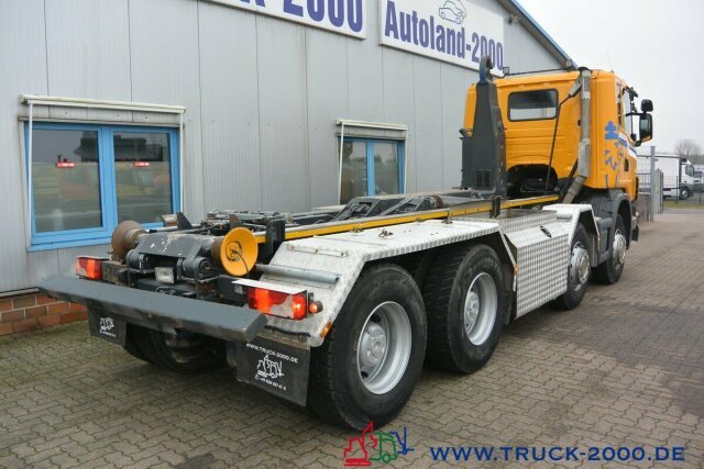 Hook lift truck Scania G 480 8x4 Knick-Schub Haken 24 Tonnen Retarder