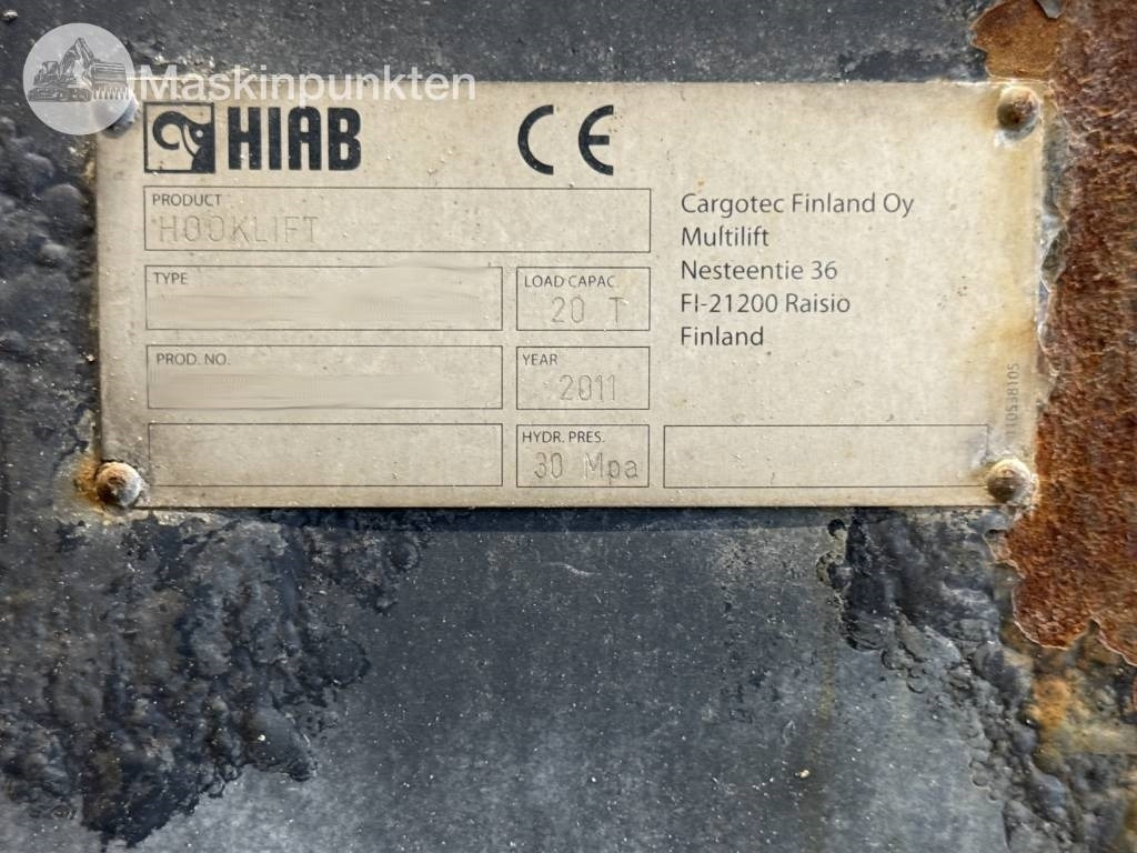 Hook lift truck Scania Lastväxlare