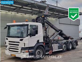 Hook lift truck Scania P360 8X2 NL-Truck Hiab 211 E -3 HIPRO Kran 3-Pedals Euro 5
