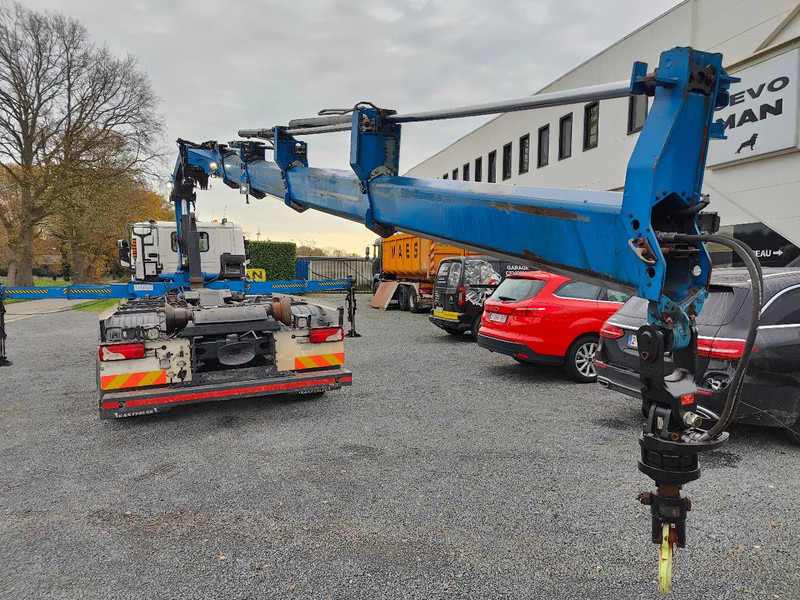 Hook lift truck Scania P360 8x2 Tridem container Crane HIAB 244