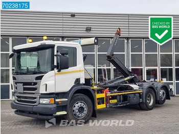 Hook lift truck Scania P410 6X2 Retarder Hydraulik Lift+Lenkachse 18T Euro 6