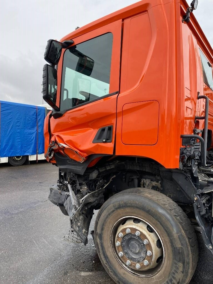 Hook lift truck Scania P420 XT-3Pedales / PALFINGER PTH20SLD5 endommagé