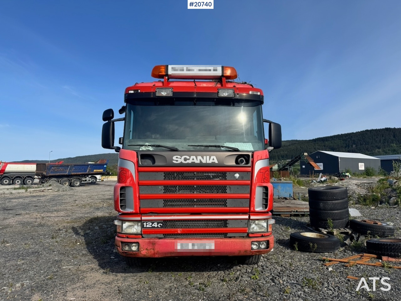 Hook lift truck Scania R124