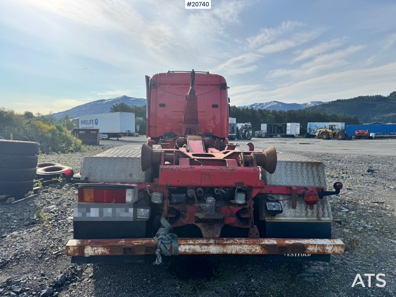 Hook lift truck Scania R124