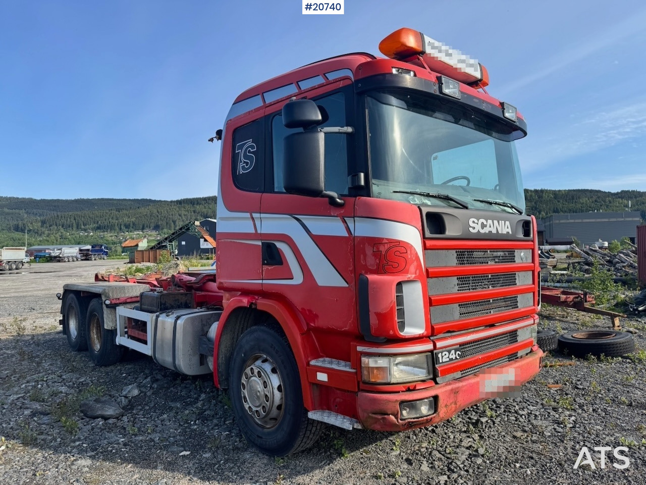 Hook lift truck Scania R124
