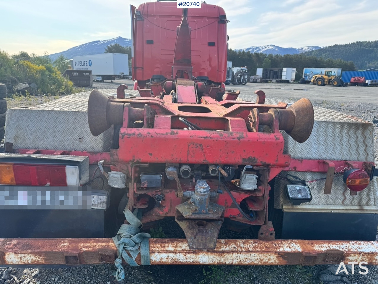 Hook lift truck Scania R124