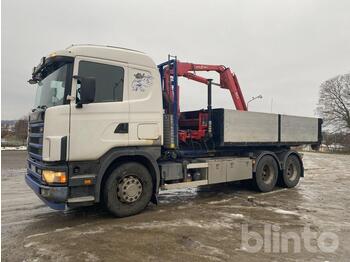 Hook lift truck  Scania R124 GB 6X2 NZ470
