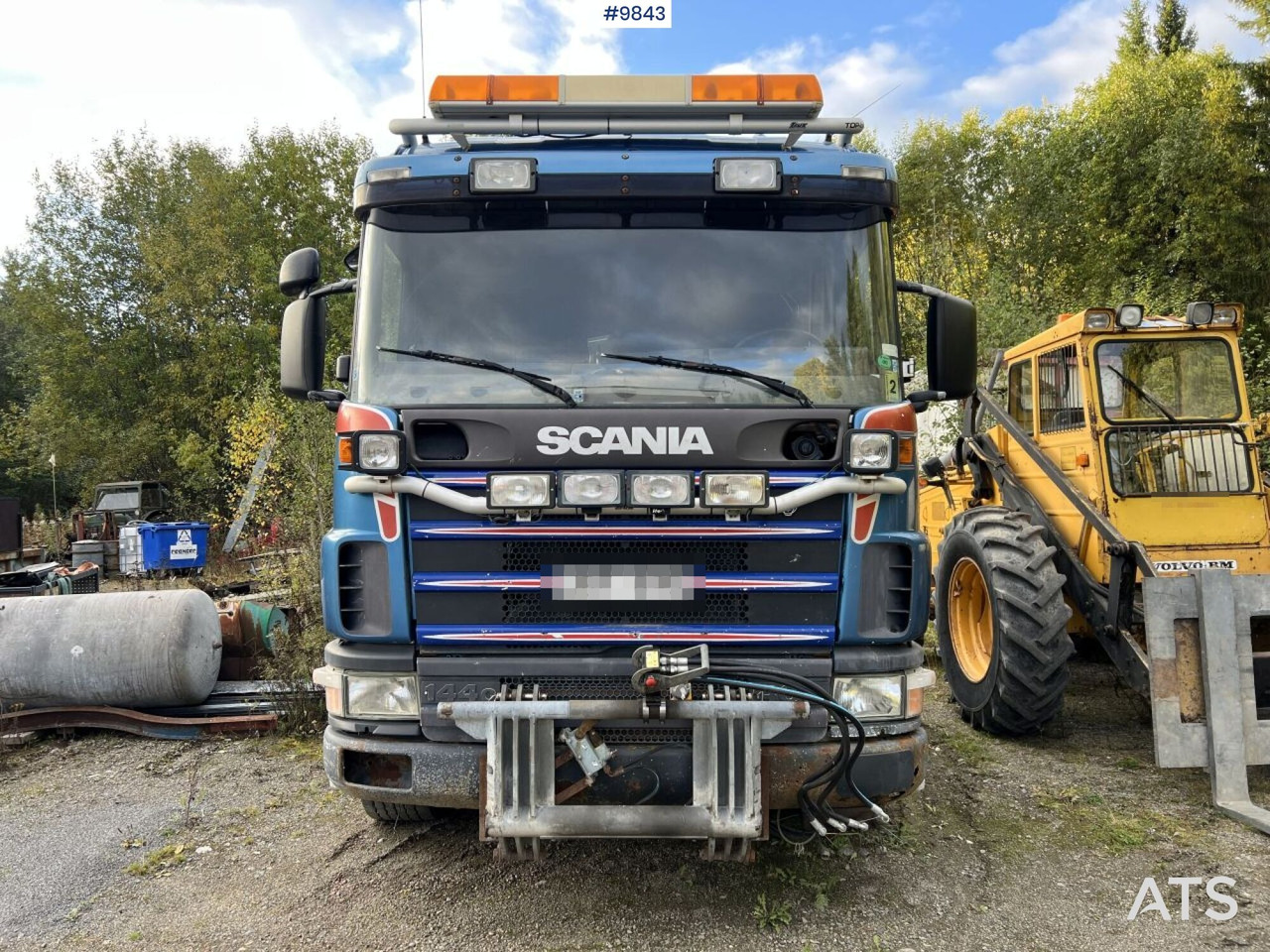 Hook lift truck Scania R144 Hook Truck with plow equipment