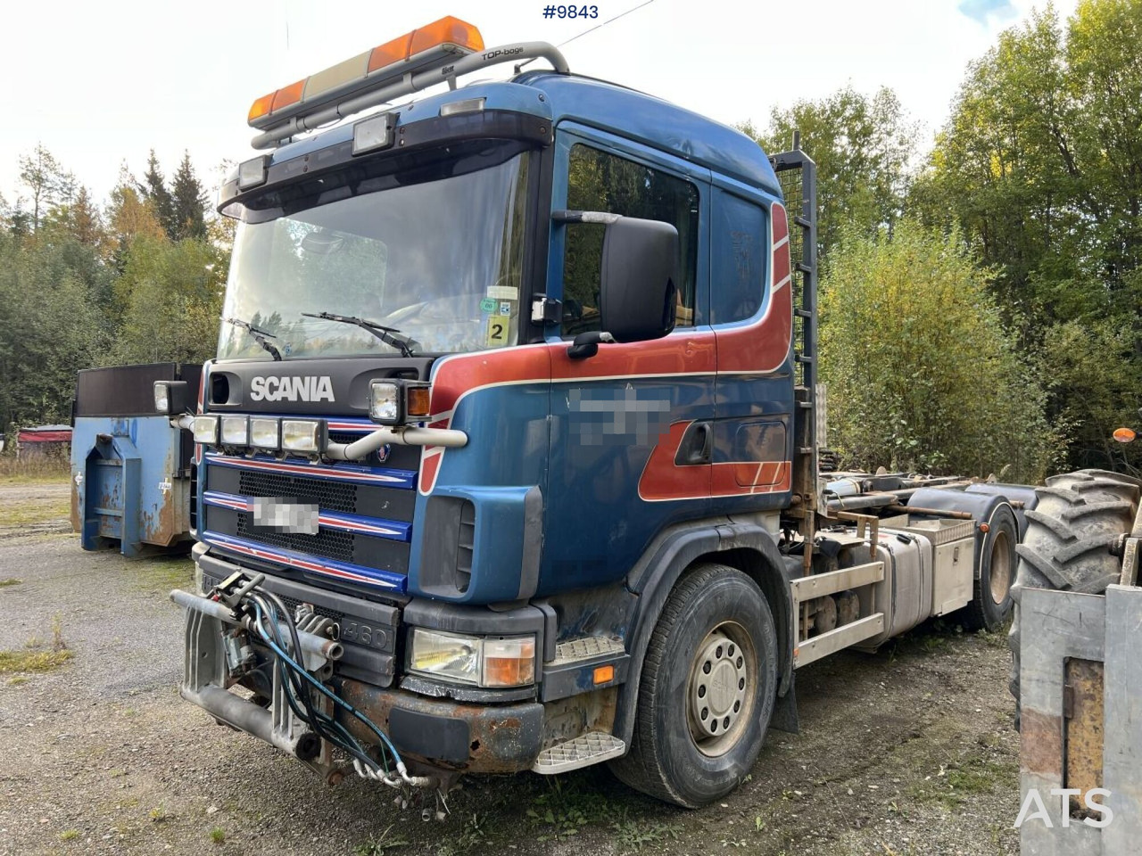 Hook lift truck Scania R144 Hook Truck with plow equipment