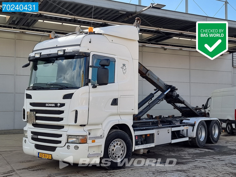Hook lift truck Scania R400 6X2 NL-Truck HIAB XR21S61 Liftachse Euro 5