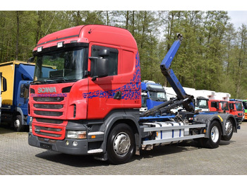 Hook lift truck Scania R480 BL/HighLine,Hiab XR18S,Retarder,AHK,E5 