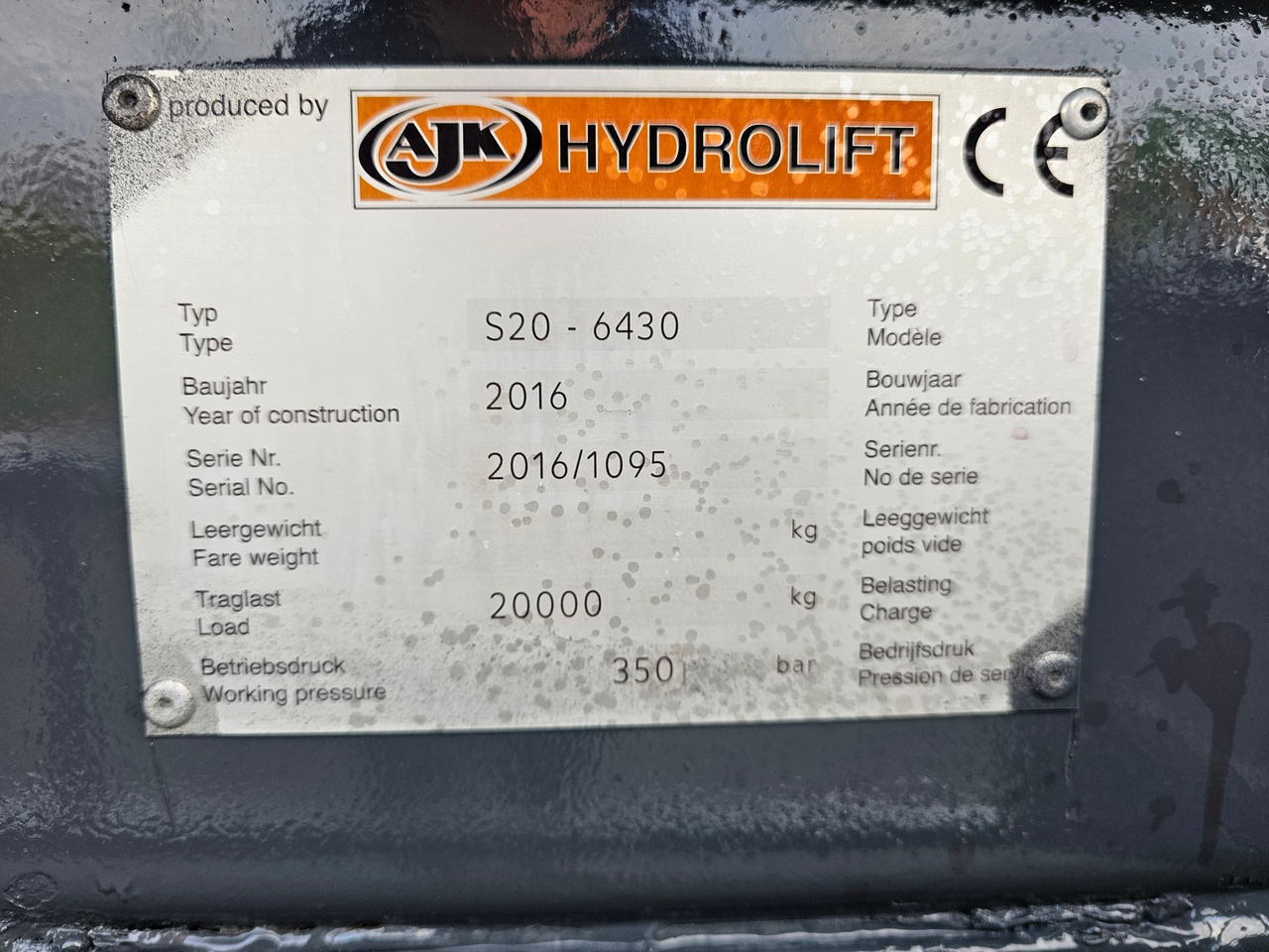 Hook lift truck Scania R490 Highline 6x2