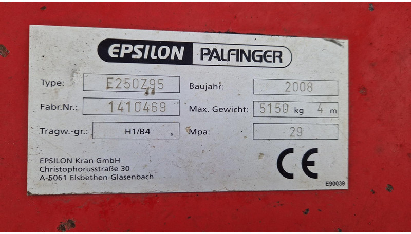 Hook lift truck Scania R500 8X4 Epsilon E250Z95