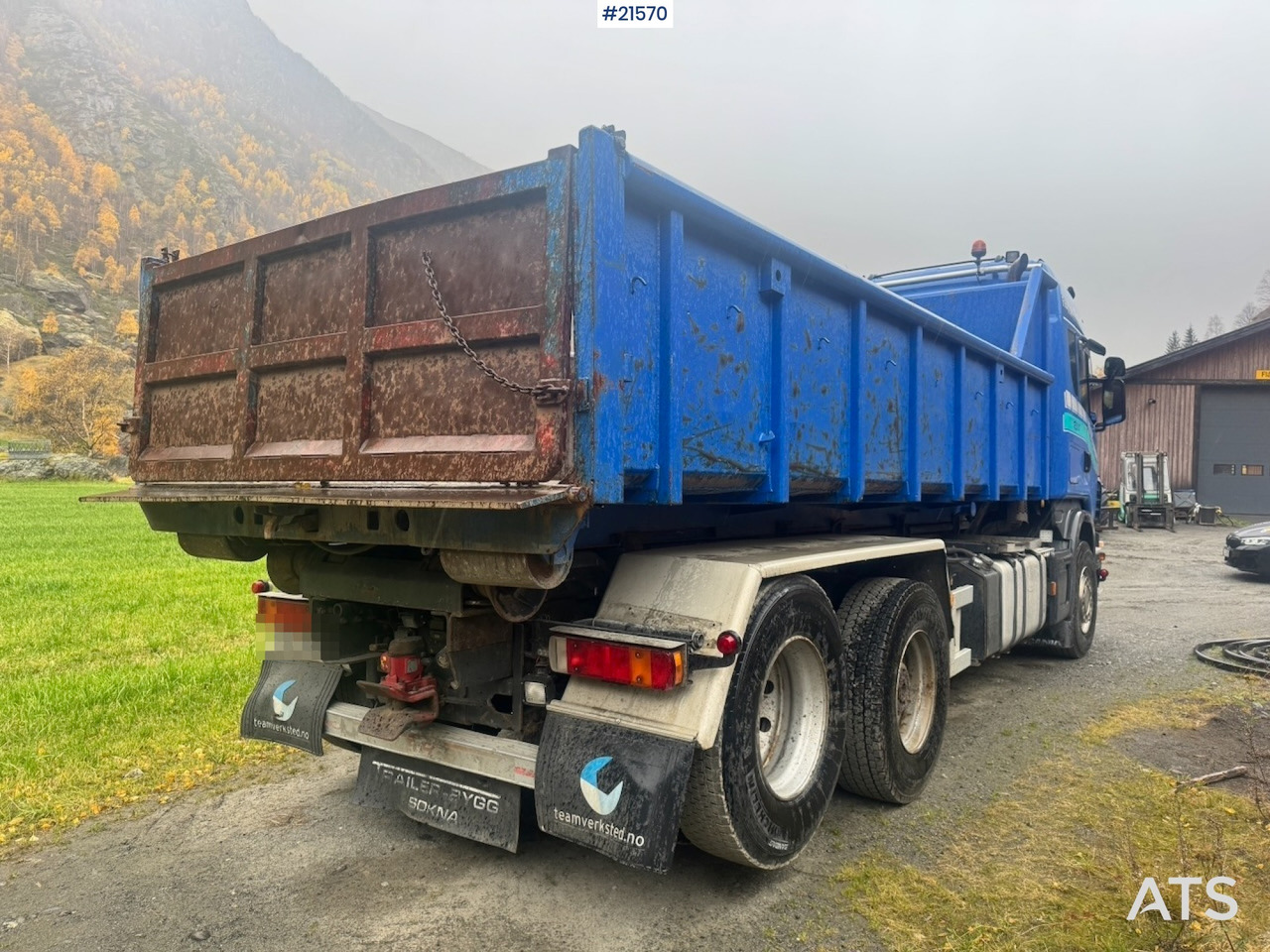 Hook lift truck Scania R500 Krokbil m/ Kasse