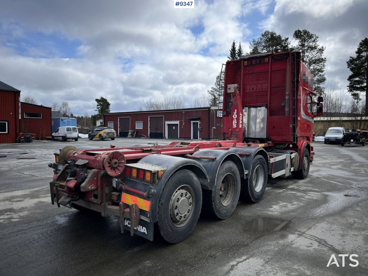 Hook lift truck Scania R500 Tridem Hooklift (VIDEO)