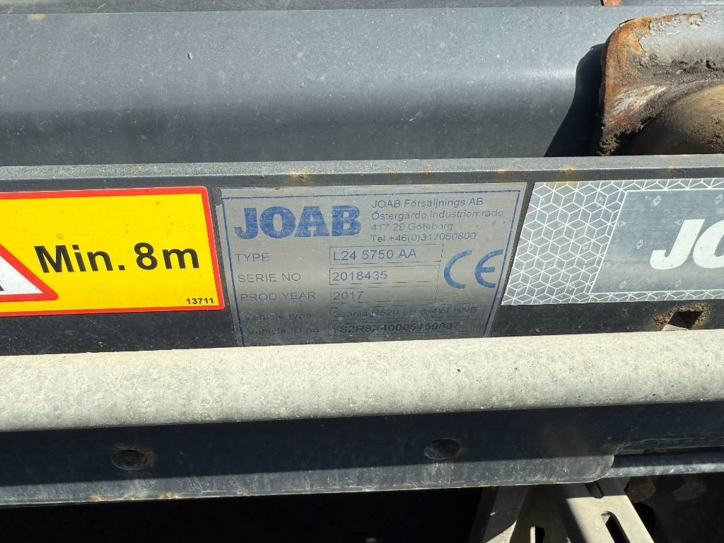 Hook lift truck Scania R520LB8X4*4HNB