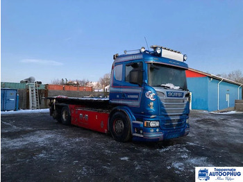 Hook lift truck  Scania R560 6X2 kroghejs – Brændt